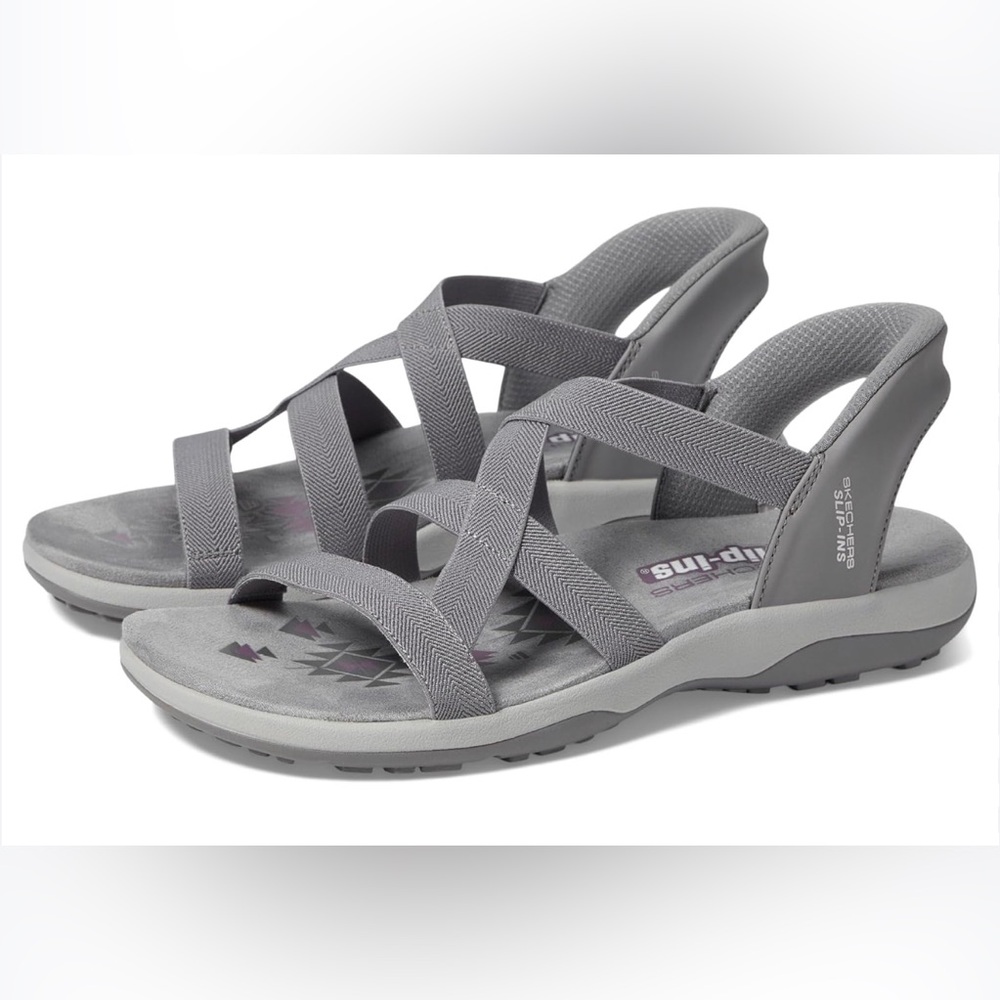 🌸NEW Skechers Women's Reggae Slim-Stretch Flex Hands Free Slip-ins Sandal Sz 10. - Picture 7 of 9